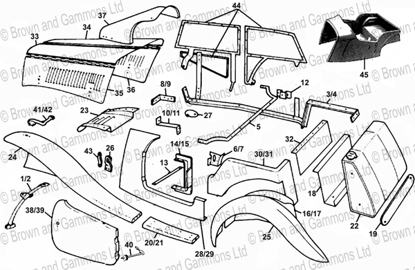 Image for TC Metal body parts